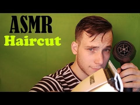 ASMR | Giving You a Haircut | Spray Bottle | Real hair | Scissor Sounds