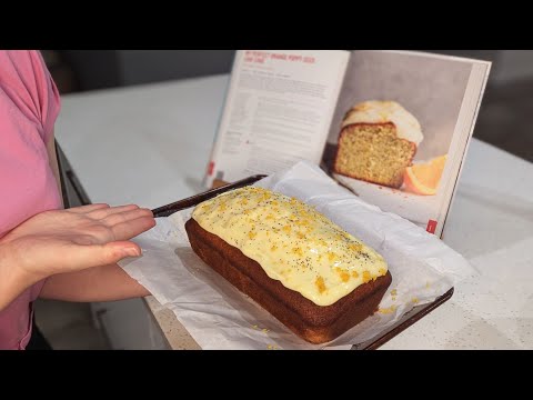 ASMR Baking~ Orange Poppy Seed Cake 😋