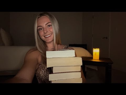 ASMR | Book Recommendations for FALL 🍂👻🧛‍♂️ Horror, Romance & Fantasy 