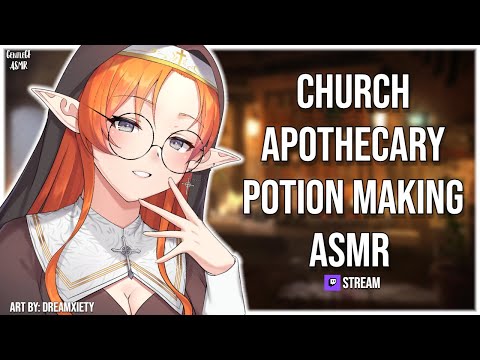 ASMR | Church Apothecary Wholesome ASMR RP VOD | British Accent, Potion Making