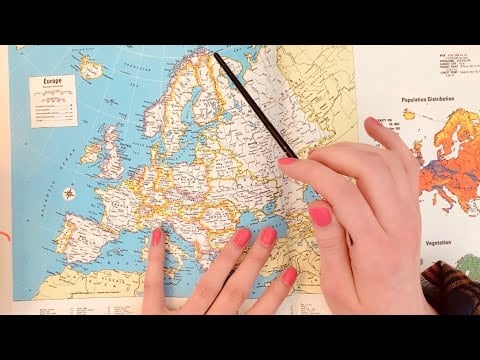 ASMR map tracing & soft speaking