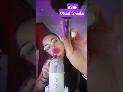 ASMR VISUAL CON BROCHA!✨️❤️ BRUSH ASMR | ASMR en español para dormir | #shortasmr | Pandasmr