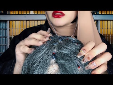 You Got Lice in Prison… 🐜😬 ASMR Hair Inspection & Gentle Plucking Roleplay | Scalp Massage