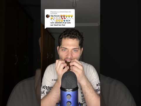 ASMR EMOJI CHALLENGE 🤬🤑🎂🍫🥄🍯🗣️ #asmr #asmrfrançais #emojichallenge #shorts