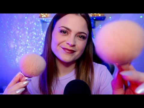 ASMR | Gentle Face Brushing & Mic Scratching To Help You Sleep