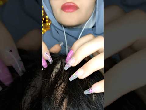 Scalp scratching&massaging💆🏻‍♀️🤤 #asmr #relaxing #visualtingle #satisfying #asmrmassage #hairplay