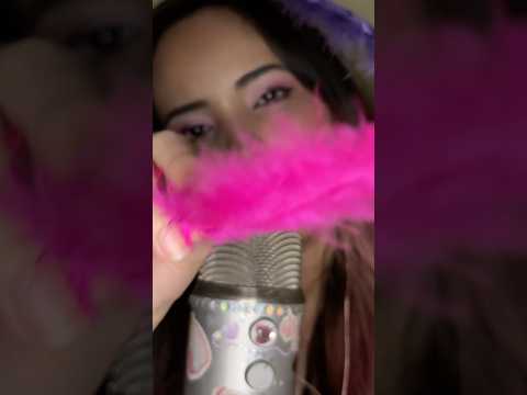 Asmr pena 🪶 e sons de boca 💓💜