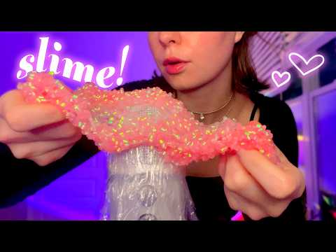 crunchy slime ASMR ✨ mic massage & tingles