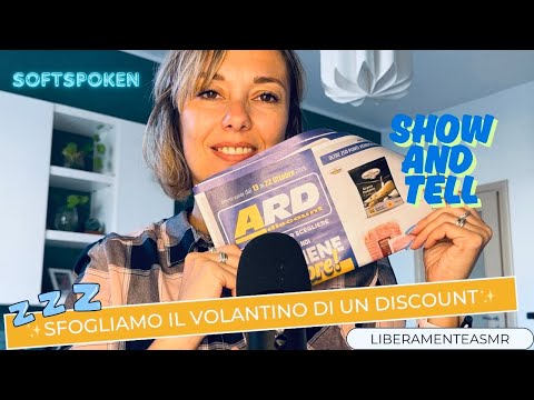 Asmr ita Softspoken ✨Sfogliamo il volantino di un discount!✨ #showandtell 