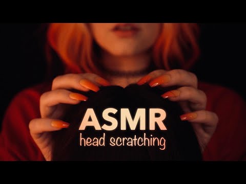 ASMR | Slow Head Scratching & Gentle Tongue Clicking - close up, no talking