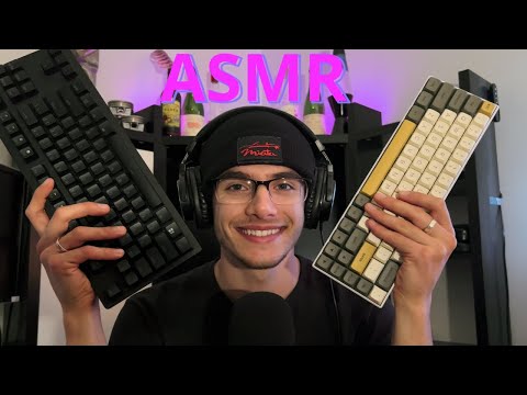 ASMR 😴🎹// 1 HOUR Keyboard Sounds (High Sensitivity w/ Whispered Rambles)