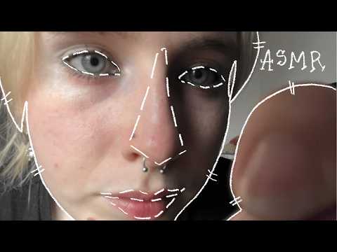 lofi asmr/backround noise, face measurement and drawing