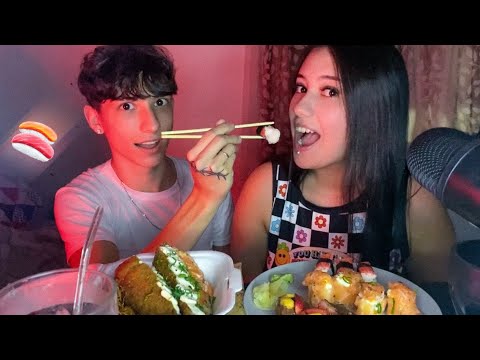 ASMR COMENDO SUSHI COM UM ESTRANHO