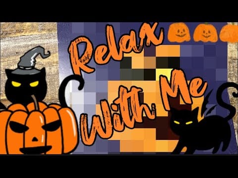 ASMR Visual & Sound Triggers: Black Cat 🐈‍⬛  In Pumpkin 🎃 Sticker Puzzle #698