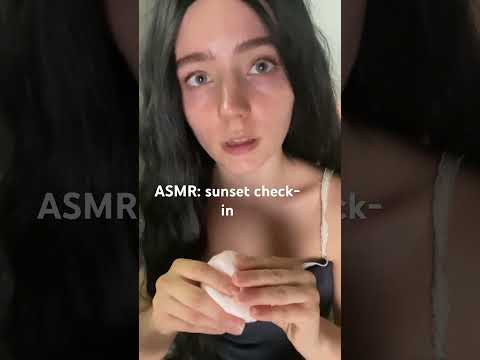 sunset check-in 🤍#asmr #girlfriendasmr #softspoken #cozyasmr #whisper