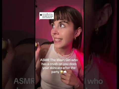 ASMR Mean Girl does your skincare 🧖☁️ #asmr#asmrroleplay#asmrshorts#asmrsounds#shortsfeed#shorts