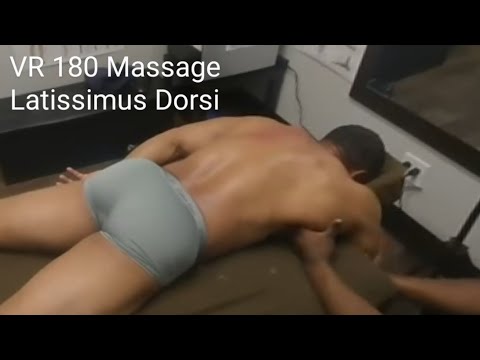 VR180 Bodybuilder's Sports Massage (Part 3 of 10) Best seen in a VR Headset