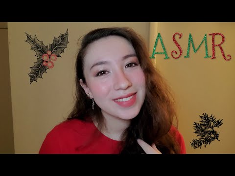 ASMR | 🎄 Reading you Christmas fun facts from ear to ear 🎄