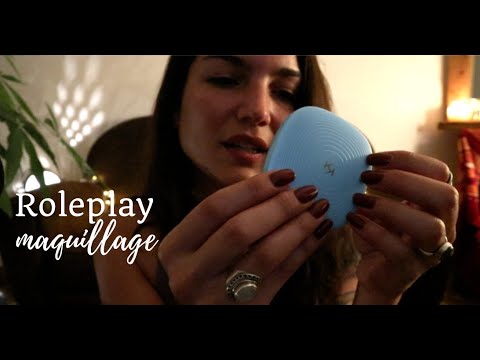 ASMR ROLEPLAY * Je te maquille pour la première soirée de la rentrée 😊