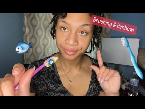 ASMR - Fishbowl and Brushing (Krystal)