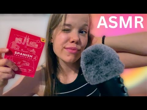 ASMR ESPAÑOL 💗🇪🇸 Reading a Spanish Phrasebook