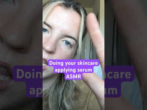 Tingly facial serum application #personalattention #asmr #asmrskincare