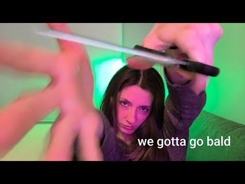 ASMR Fast Chaotic EXTREME Personal Attention (haircut, lice check, massage, makeup etc)