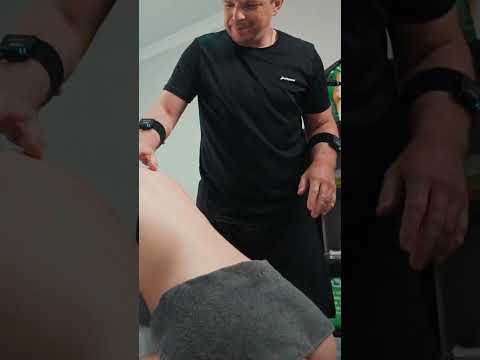 Back cracking and chair massage for student Lisa #backmassage