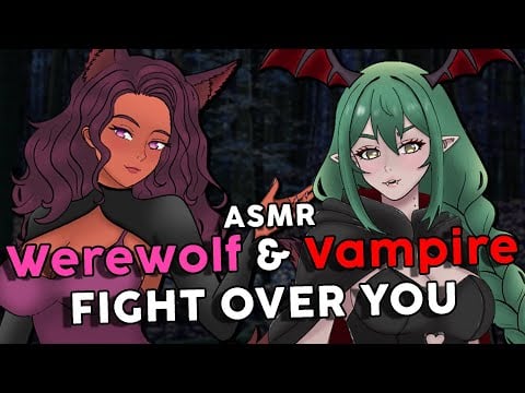 Yandere Werewolf & Vampire Girls Fight Over You [FF4A] [ASMR]