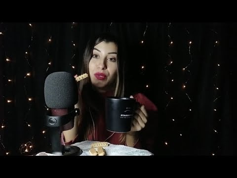 🇮🇹ASMR ITA• TI RILASSO MENTRE BEVO UN THÈ CALDO🔥CON I BISCOTTI 🍪, e ti leggo frasi motivazionali