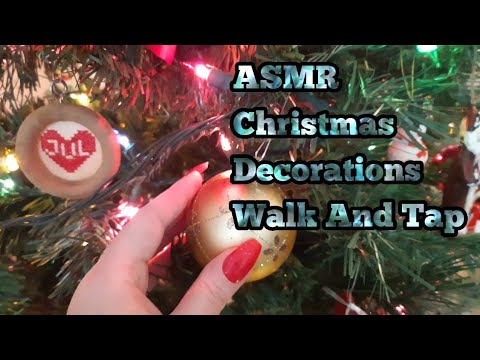 ASMR Christmas Decorations Walk And Tap