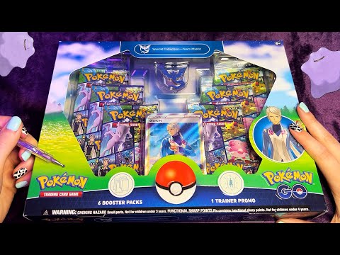 ASMR Pokemon Go Cards Opening.. Peely Ditto?!