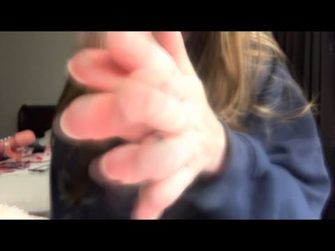 ASMR Up-Close Hand Movements & Mouth Sounds 