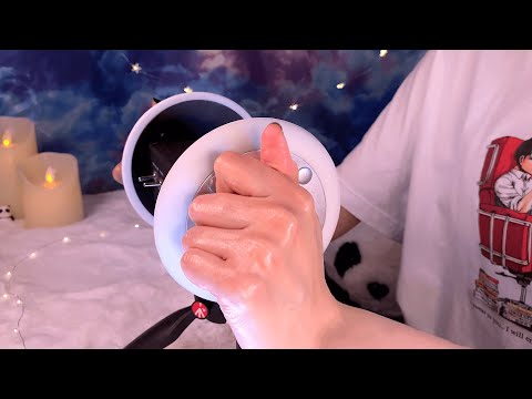 ASMR Fast Ear Massage for Stress Relief & Sleep 😴 3Dio, lotion, gel pads, cream etc. [1.5Hr] 耳マッサージ