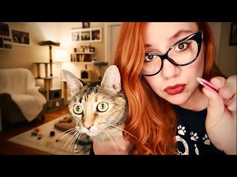ASMR Cat Lady Friend Does Your Eyebrows ✨ Soft Spoken Roleplay for Sleep & Relaxation