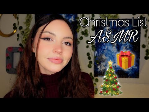 ASMR Christmas List! (Fast and Aggressive Triggers, Ear to Ear Whispers)