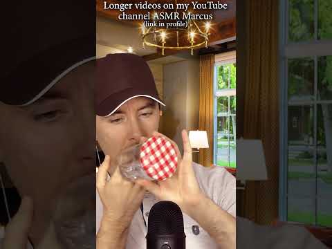 ASMR Tapping a jar of water #short