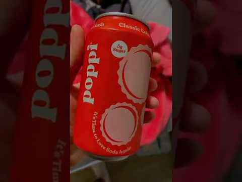 trying POPPI soda for the first time 🥤