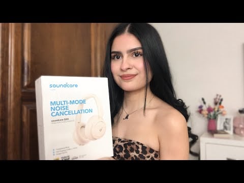 asmr | unboxing de audífonos soundcore q30 🍨🎧🦢