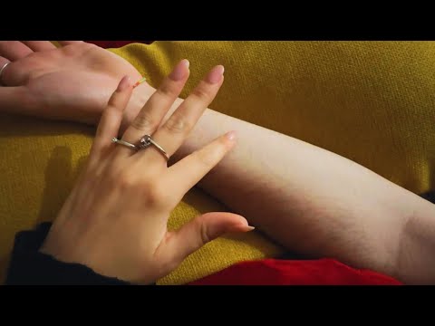 ASMR Arm Tracing & Soft Spoken Italian Accent 🌿 Nature Sounds for Sleep & Relaxation
