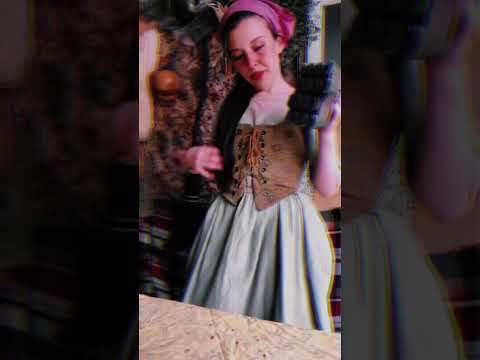 ASMR Renaissance dress maker and her ✨ sleepy ✨apprentice make fabric.