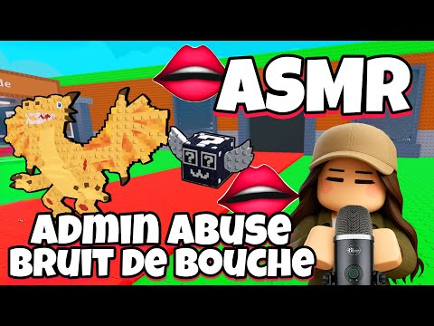 ASMR Français • BRUIT DE BOUCHE RELAXANT ET ADMIN ABUSE SUR STEAL A BRAINROT ROBLOX !👄