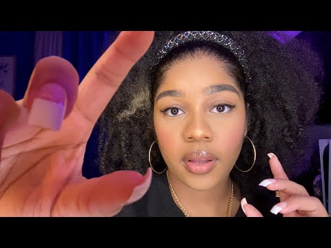 ASMR- 8 Minutes of TINGLY Personal Attention 😴💓 (MAKEUP APPLICATION, EYE EXAM, FACE BRUSHING)