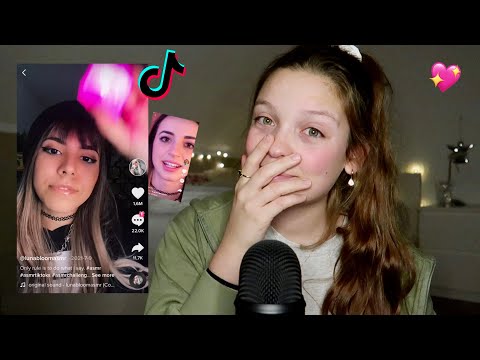 Reacting to ASMR TikTok (as a newbie ASMRtist)