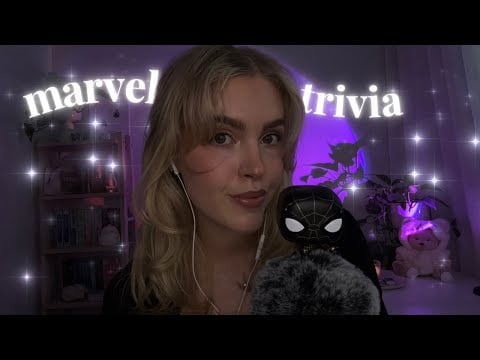ASMR asking you 45 marvel themed questions | whispering only | right answers included