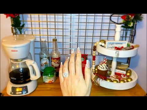 ASMR| My Christmas Coffee Bar Show + Tell