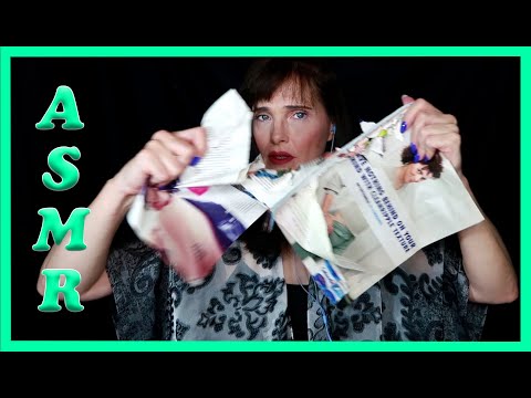 ASMR: Viewer Req - Tear/Rip Pages from Magazine (No Talking, Paper sound, Page Turning)