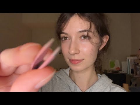 ASMR removing something from your eye (soft spoken lofi)