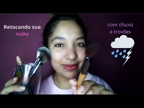 ASMR Você é a madrinha de casamento com a make toda borrada em um dia de muita chuva e trovões ⛈☔