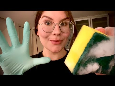 🧤🧼 ASMR Cleaning You Until You’re Spotless ✨ Brushes, Soap, Detailed Cleaning & Camera Touching
